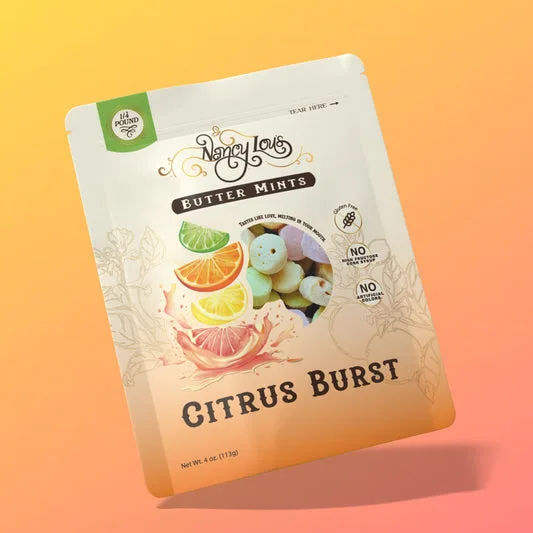 Citrus Burst buttermints package